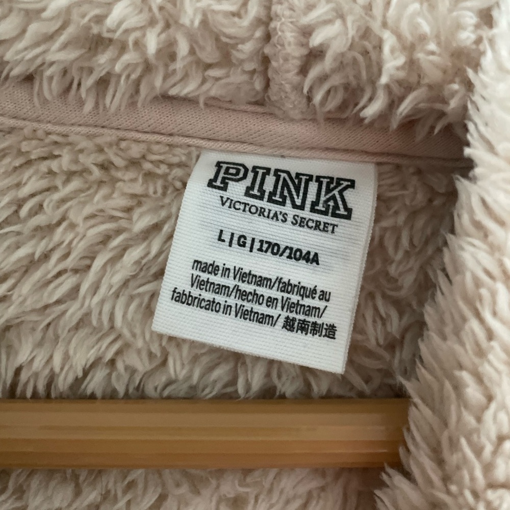 Pink Victorias secret teddy bear jacket - Picture 3 of 3